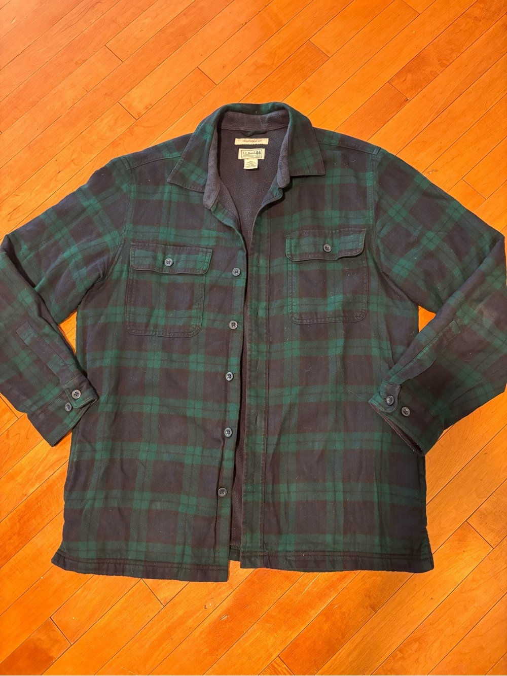 L.L. Bean Plaid Shirt Jacket